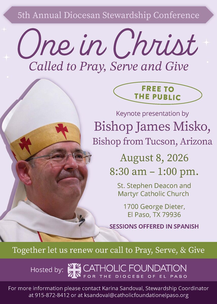 5th Annual Diocesan Stewardship Conference: One in Christ: Called to Pray, Serve and Give