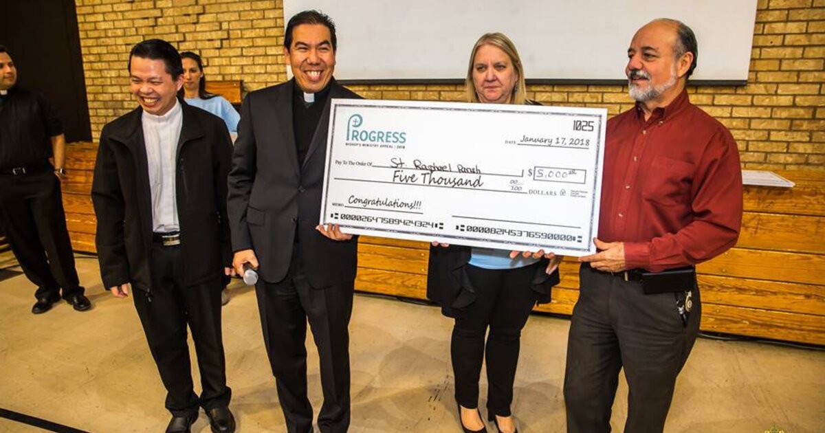 Kick Off Raffle Five Parishes Win $5,000 Each in Progress Kickoff Raffle, One Donates ...