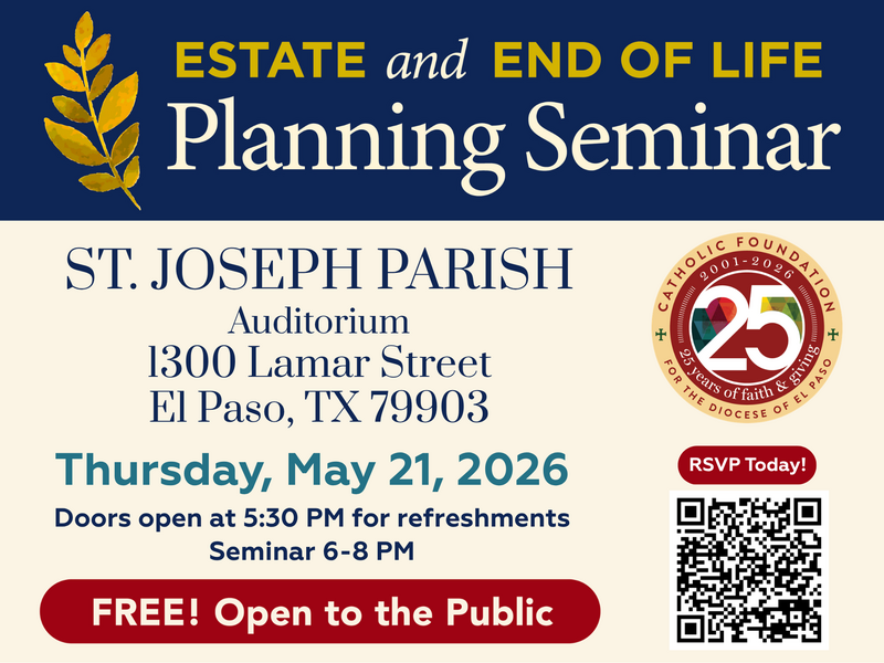 End of Life Seminar Series Returns for 2026 at St. Joseph’s Parish